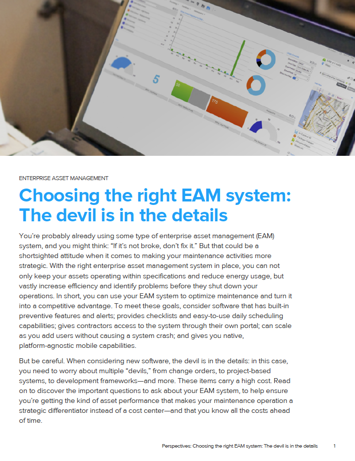 Choosing the right EAM system