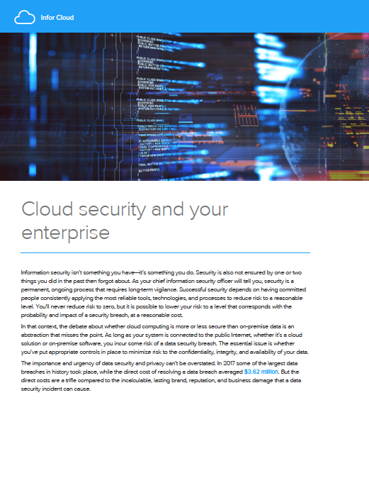 Cloud Security and Your Enterprise