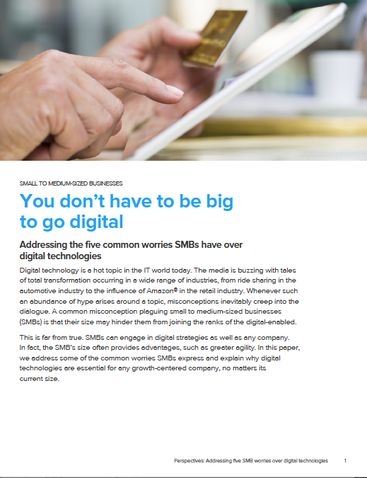 You don't have to be big to go digital