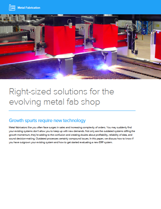 Right-sized solutions for the evolving metal fab shop