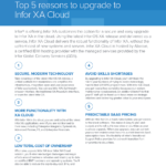 5 Reasons to Upgrade to Infor XA Cloud