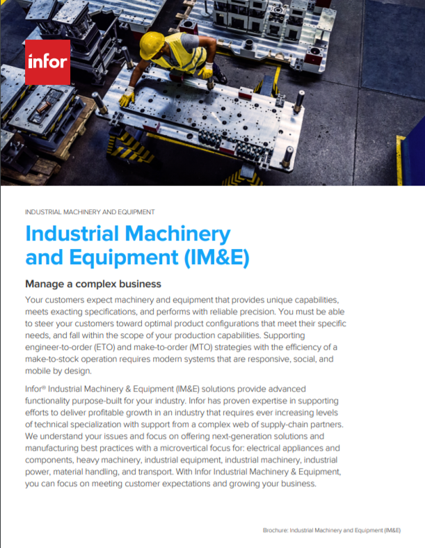 Infor Industrial Machinery & Equipment Brochure