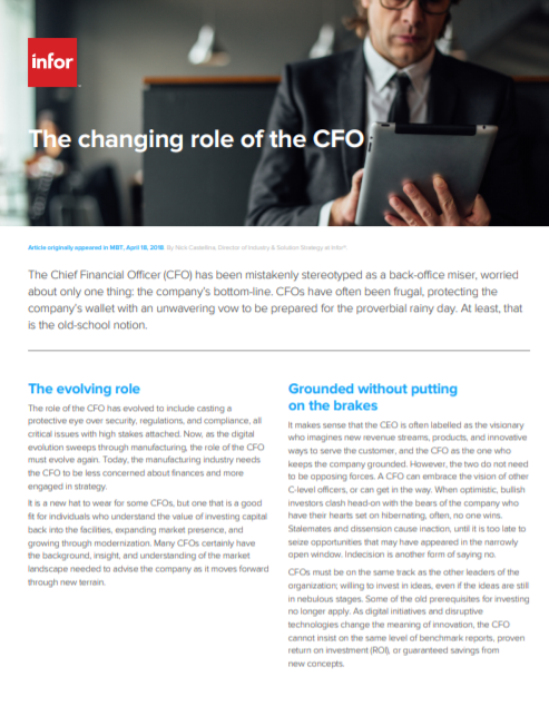 The Changing Role of the CFO