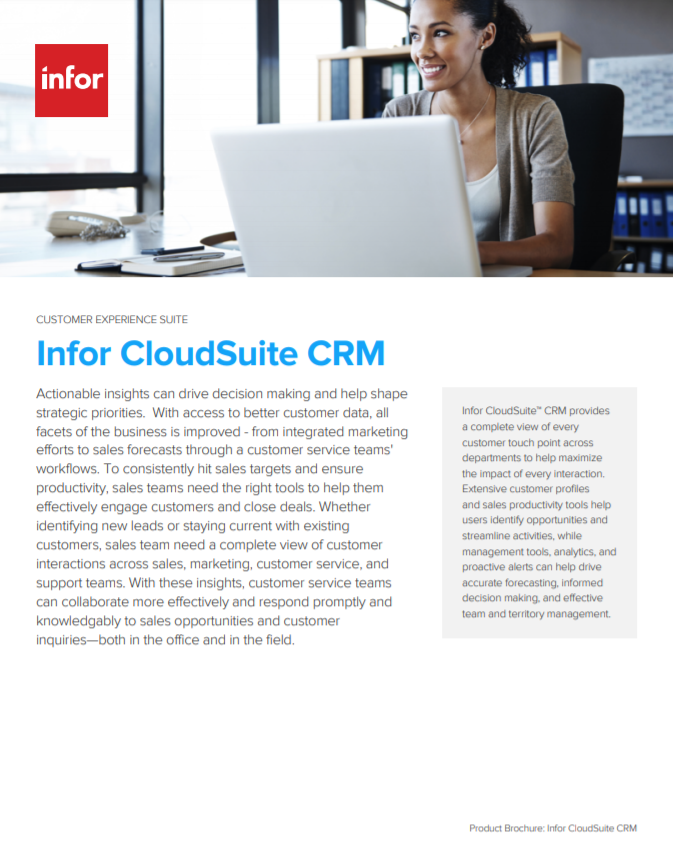 Infor CloudSuite CRM