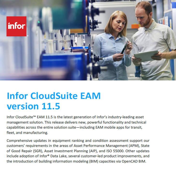 Infor CloudSuite EAM Brochure