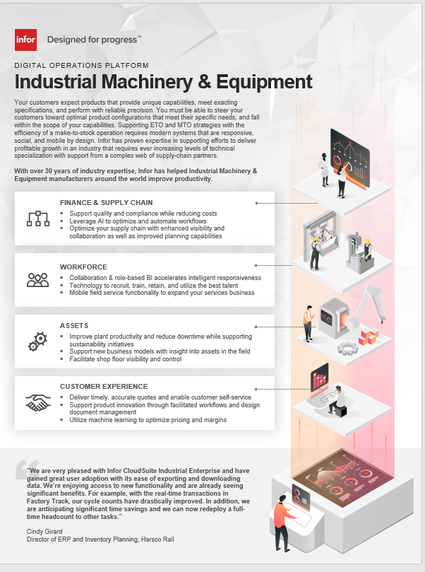Industrial Machinery & Equipment (IM&E) Manufacturing Brochure
