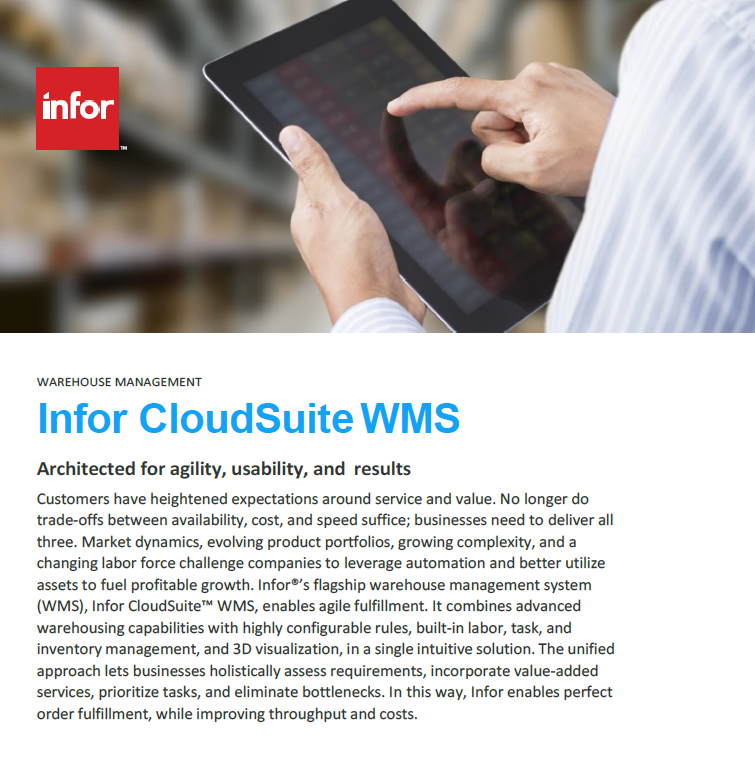 Infor CloudSuite WMS Brochure
