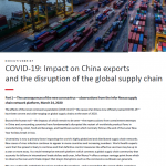 Whitepaper - COVID-19 Impact on China Exports & Global Supply Chain Disruption
