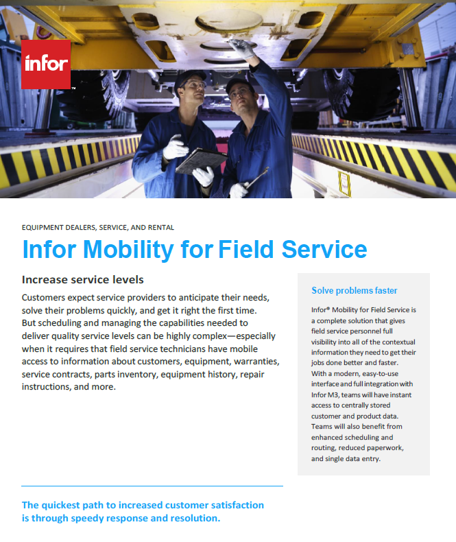 Infor Mobility for Field Service